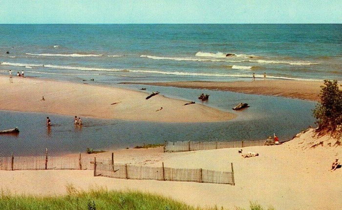 Warren Dunes State Park - Postcards Over The Years (newer photo)